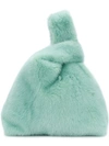 Simonetta Ravizza Furrissima Tote In Green