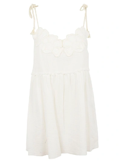 See By Chloé See By Chloe Short Dress In White Powder Nr109