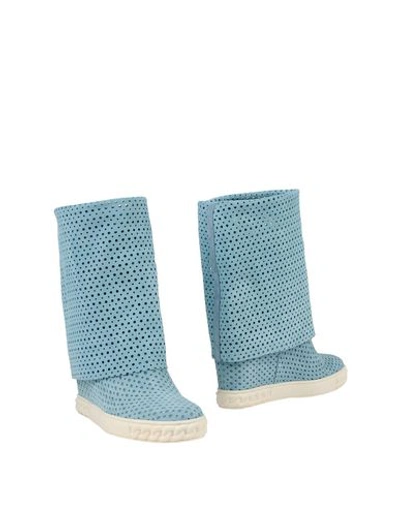 Casadei Ankle Boot In Sky Blue