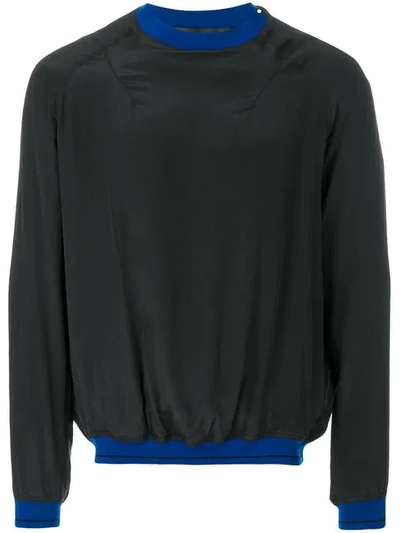 Haider Ackermann Contrast Sweatshirt In Black