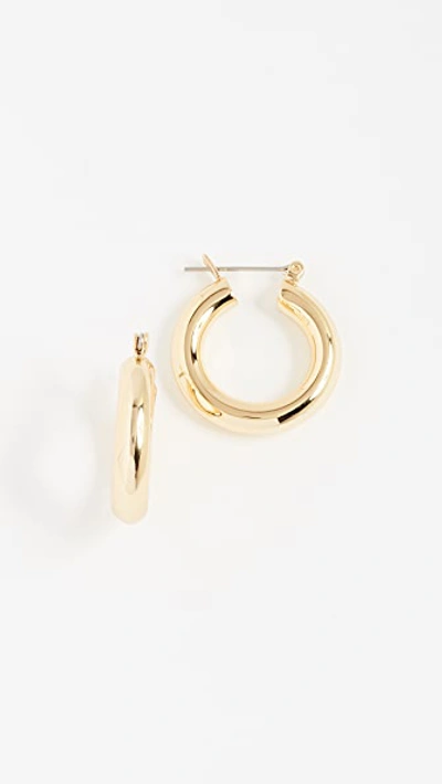 Luv Aj Amalfi 14k Gold-plated Tube Hoop Earrings