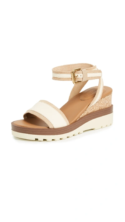 See By Chloé Robin Wedge Sandals In Burro