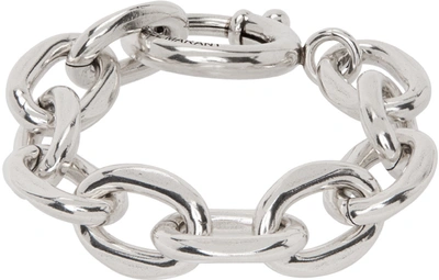 Isabel Marant Silver Large Chain Bracelet In 08si Silver