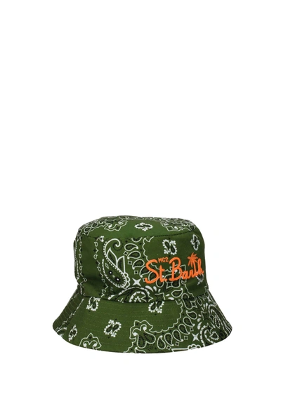 Mc2 Saint Barth Hats Cotton Orange In Green
