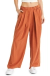 Free People Nothin To Say Pleat Trousers In Bombay