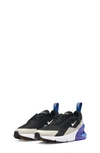 Nike Kids' Air Max 270 Sneaker In Black/ White/ Royal/ Bone