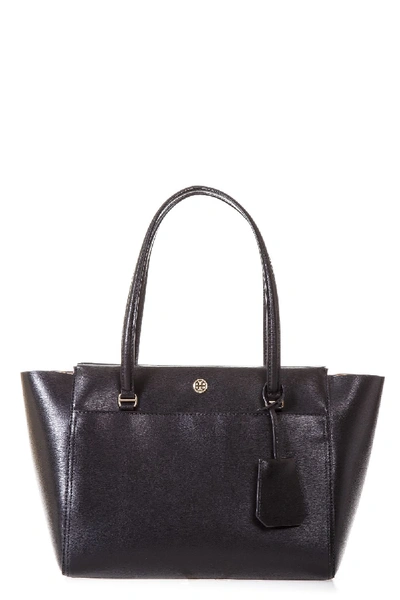 Tory Burch Parker Small Leather Bag In Black-cardamom