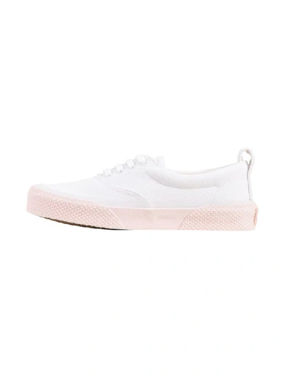 Celine 180&deg; Lace Up Sneaker In White-light Pink