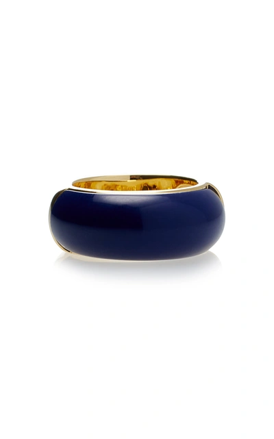 Eliou Women's The Hunter Gold-plated Brass Ring In Green,blue