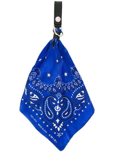 Amiri Keychain Bandana - Blue