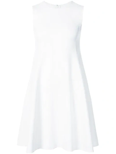 Oscar De La Renta Sleeveless Shift Dress - White