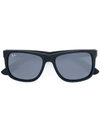 Ray Ban Square-frame Logo Sunglasses In Black