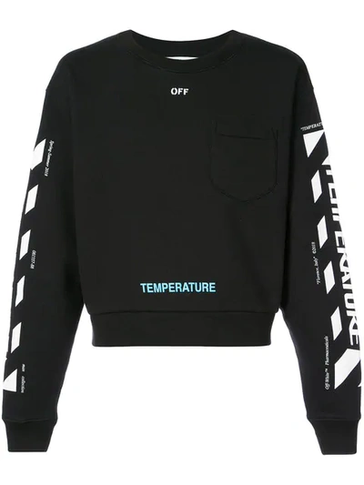 Off-white Black Temperature Crewneck