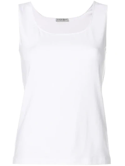 Le Tricot Perugia Fitted Tank Top In White