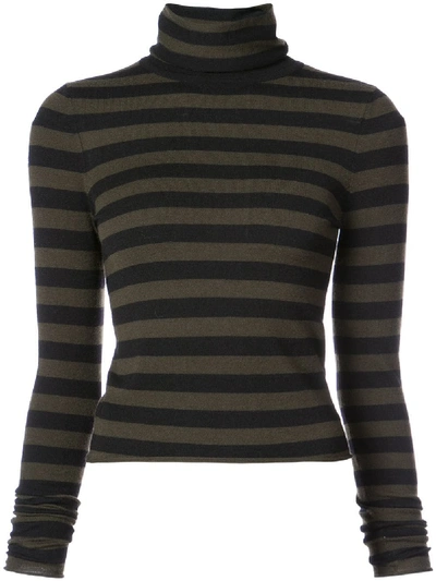 A.l.c Striped Roll Neck Sweater