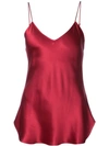 Nili Lotan Isabella Cami Vest In Red