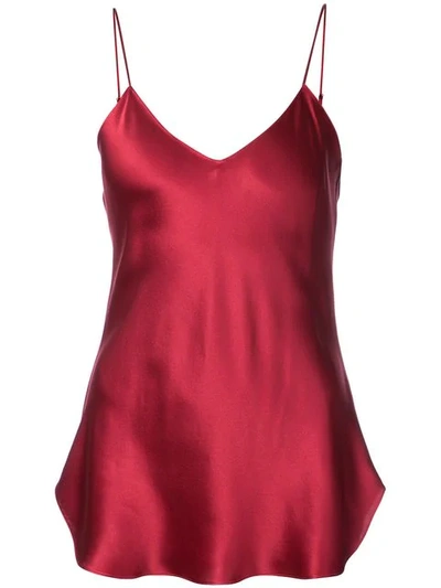 Nili Lotan Isabella Cami Vest In Red