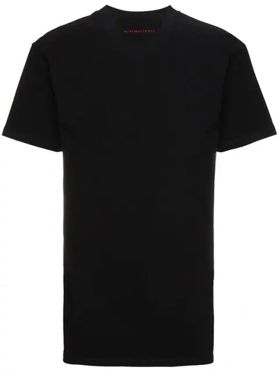 Y/project Y / Project Double Collar Logo T Shirt In Black