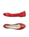 Alberto Guardiani Ballet Flats In Red