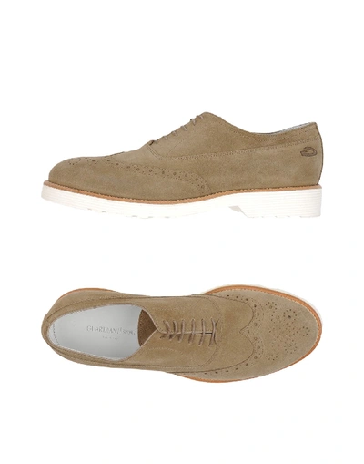 Alberto Guardiani Lace-up Shoes In Khaki