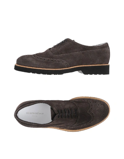 Alberto Guardiani Laced Shoes In Dark Brown