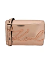 Karl Lagerfeld Cross-body Bags In Copper