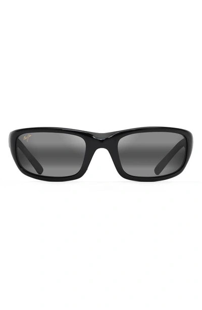 Maui Jim Stingray 55mm Polarized Sunglasses In Gloss Black