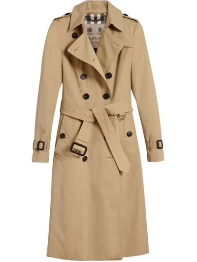 Burberry The Westminster – Extra-long Trench Coat In Honey