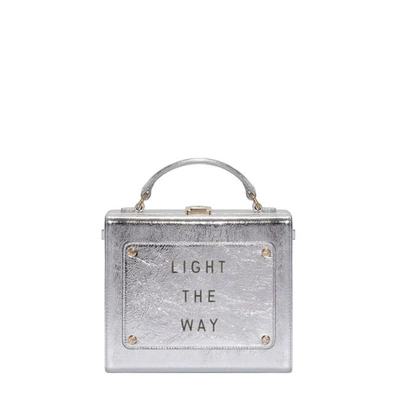 Meli Melo Art Bag  "light The Way" Olivia Steele Silver Bag For Women