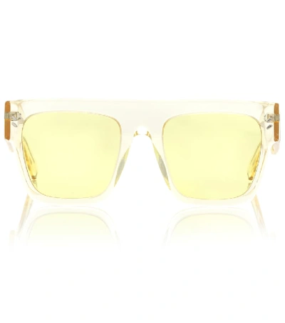 Stella Mccartney Icy Ice Acetate Sunglasses In Yellow