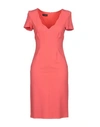 Emporio Armani Short Dress In Coral