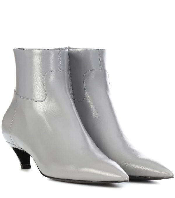 balenciaga leather ankle boots