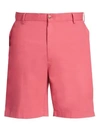 Peter Millar Stretch Chino Shorts In Cape Red