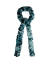 Missoni Skinny Fine Knit Bi Colour Scarf In Blue