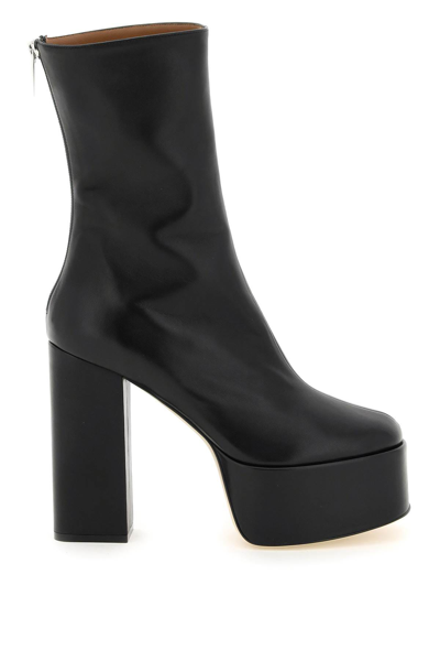 Paris Texas Nappa Leather 'lexy' Ankle Boots In Black