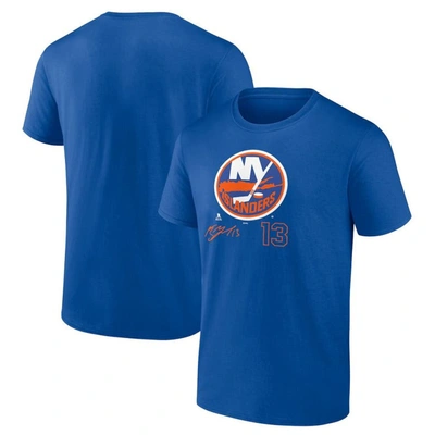 Fanatics Branded Mathew Barzal Royal New York Islanders Name And Number T-shirt