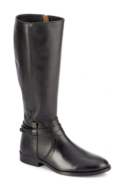 Frye Melissa Belted Knee High Boot In Black - Sakura Leather | ModeSens