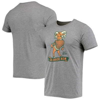 Homefield Heathered Gray Colorado State Rams Vintage 1940s Colorado A&m Tri-blend T-shirt In Heather Gray