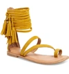 Jeffrey Campbell Glady Sandal In Mustard Suede
