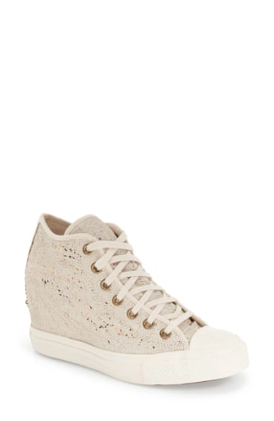 Converse Chuck Taylor All Star 'lux' Hidden Wedge High Top Sneaker In  Parchment Textile | ModeSens