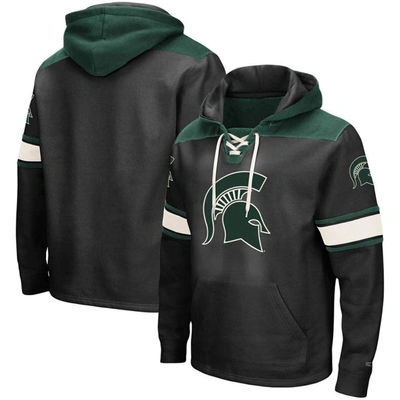 Colosseum Black Michigan State Spartans 2.0 Lace-up Logo Pullover Hoodie