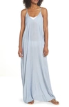 Elan Cover-up Maxi Dress In Blue Stripe