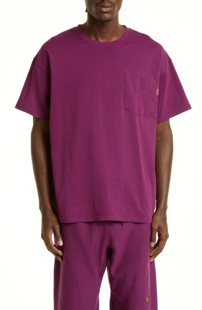 Advisory Board Crystals Abc. 123. Pocket T-shirt In Rhodolite Purple