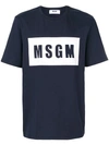 Msgm Logo T In Blue