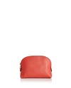 Longchamp Le Foulonne Dome Cosmetics Case In Coral Pink/silver