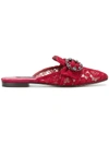Dolce & Gabbana Lace Buckle Slippers