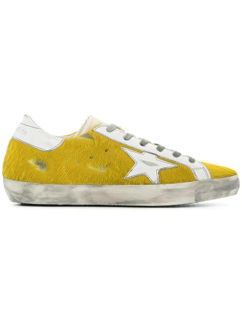 yellow golden goose sneakers