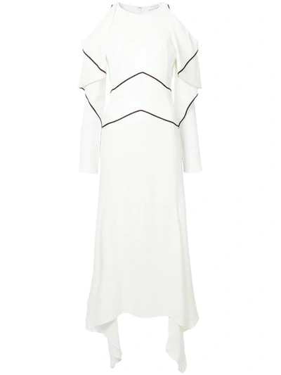Mugler Kleid Mit Cut-outs In White