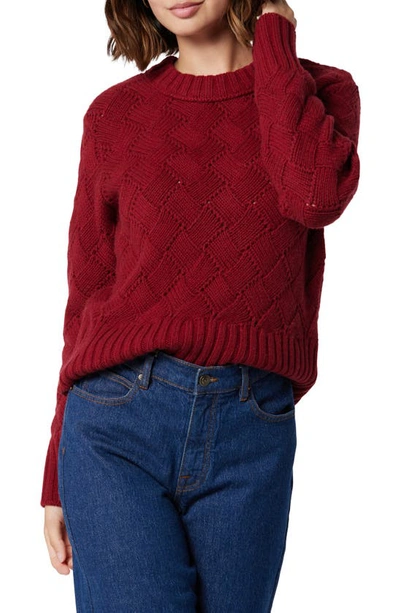 Joie Isabey Wool Sweater In Red In Sun Dried Tomato