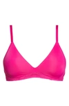 On Gossamer Sleek & Lace Wireless Lift Bra In Deep Magenta